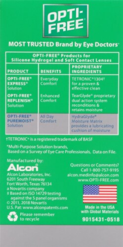 Opti-Free® PureMoist® Contact Lens Solution Perspective: right