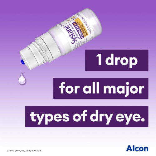Systane® Complete Preservative Free Lubricant Eye Drops Perspective: right