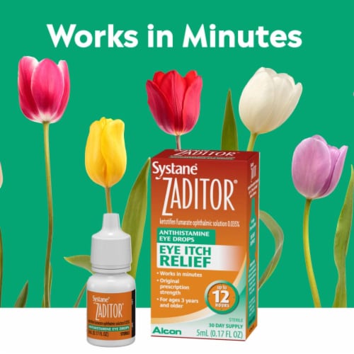 Alcon Zaditor Antihistamine Eye Drops Perspective: right