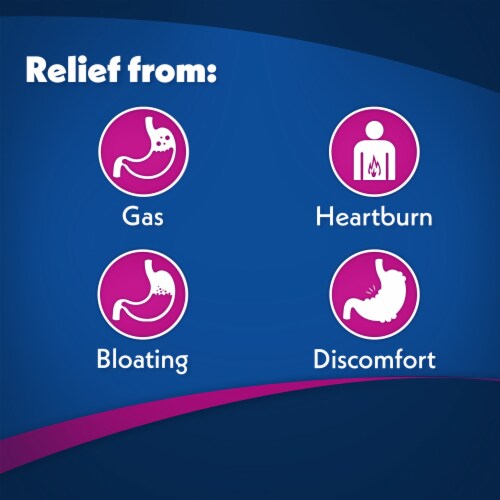 Gas-X Total Relief Heartburn and Gas Relief Chewable Tablets Perspective: right