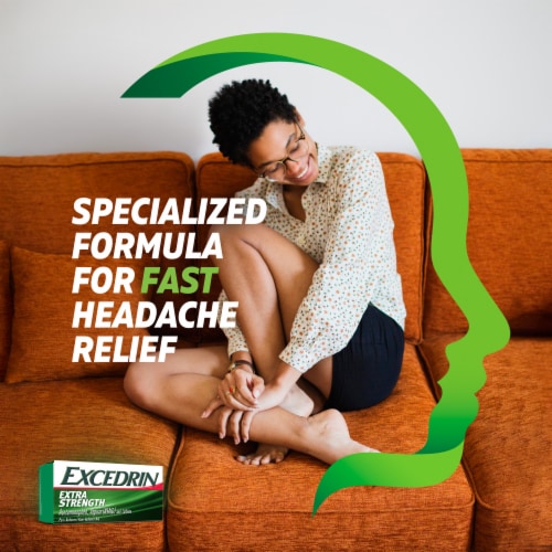 Excedrin Extra Strength Headache Relief Caplets Perspective: right