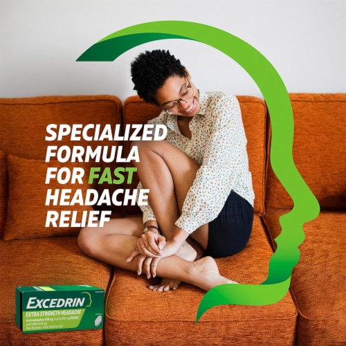 Excedrin® Extra Strength Caplets Perspective: right