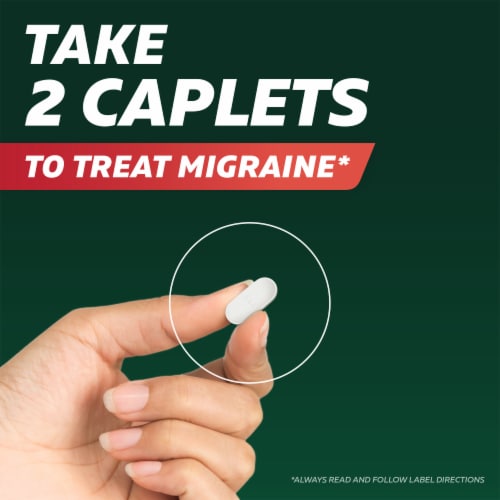 Excedrin Migraine Migraine Headache Relief Caplets Perspective: right