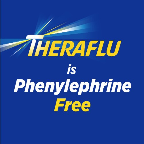 Theraflu Max Strength Daytime Flu Relief Flu Medicine with Acetaminophen and Dextromethorphan HBr Perspective: right