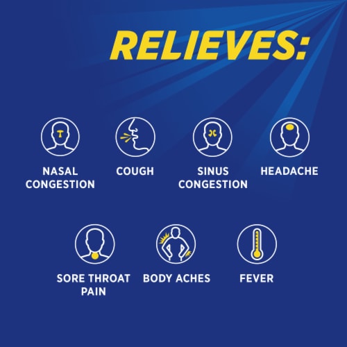 Theraflu Daytime Severe Cold Relief Honey Ginger Flavor Acetaminophen Powder Perspective: right