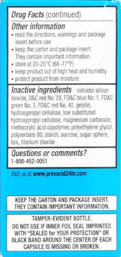Prevacid 24 Hr Acid Reducer Delayed-Release Capsules Perspective: right