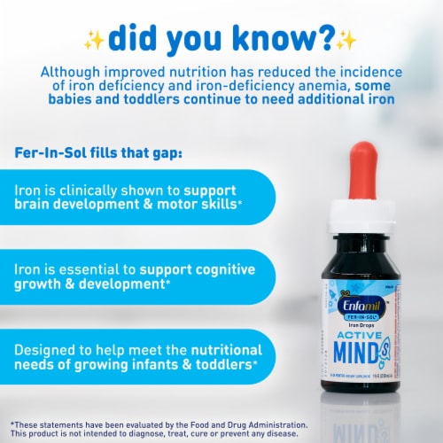 Enfamil™ Ferinsol® Liquid Iron Supplement Drops Perspective: right