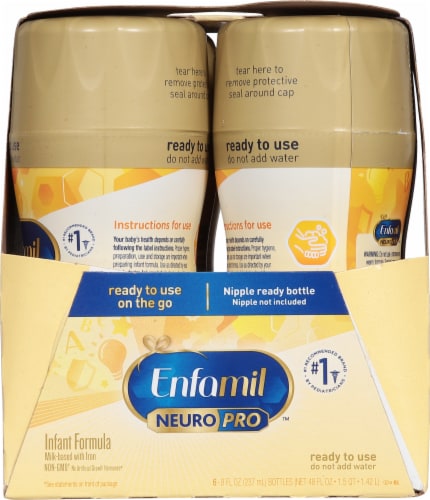 Enfamil NeuroPro™ Infant Formula Ready to Feed Bottles Perspective: right