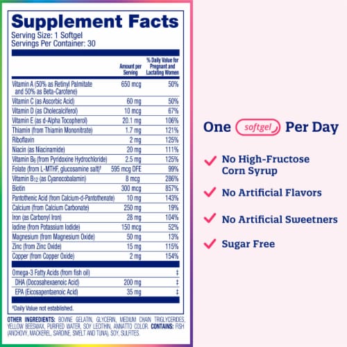 Enfamil Enfamom Prenatal Multivitamin Softgels 30 Count Perspective: right