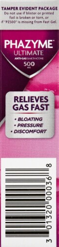 Phazyme Ultimate Anti-Gas Fast Gel Capsules 500mg Perspective: right