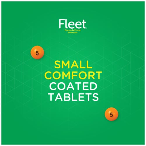 Fleet Stimulant Oral Laxative 25 Coated Tablets Perspective: right