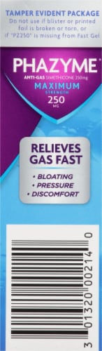 Phazyme® Maximum Strength Anti-Gas Fast Gels 250mg Perspective: right