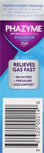 Phazyme® Maximum Strength Anti-Gas Fast Gels 250mg Perspective: right