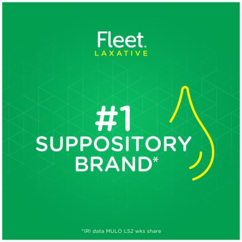 Fleet Liquid Glycerin Suppositories Adult Constipation Relief Perspective: right