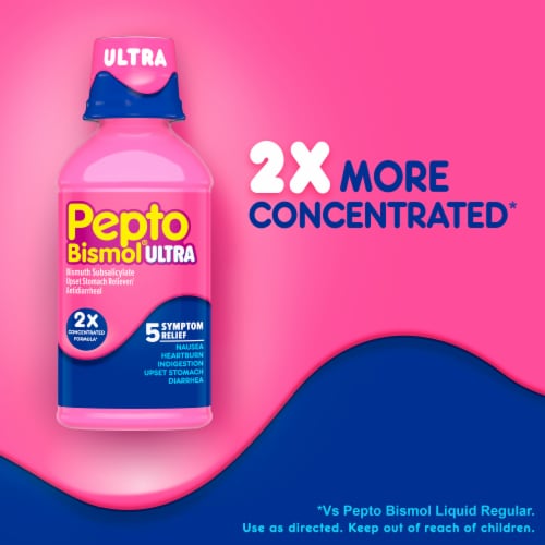 Pepto Bismol Ultra Liquid Perspective: right