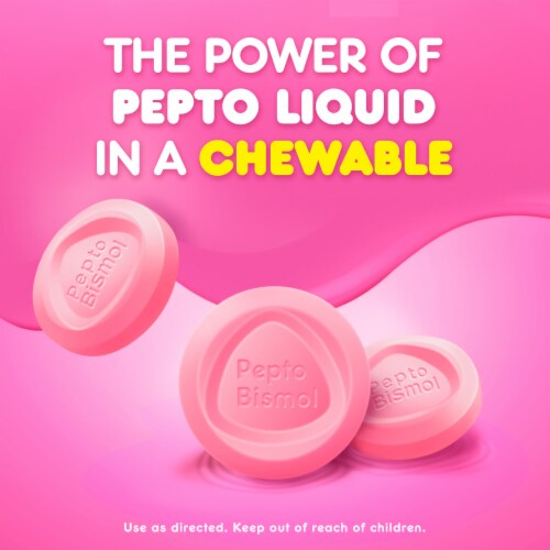 Pepto Bismol Chewable Tablets Perspective: right