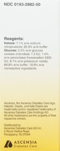 Keto-Diastix® Reagent Strips Perspective: right