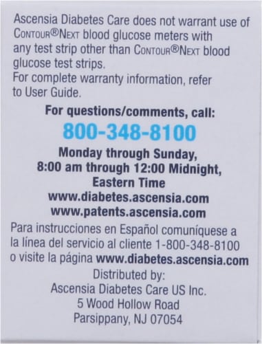 Contour® Next Blood Glucose Test Strips Perspective: right