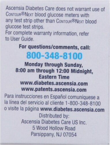 Contour® Next Blood Glucose Test Strips Perspective: right