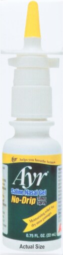 Ayr® Saline Nasal Gel No-Drip Sinus Spray Perspective: right