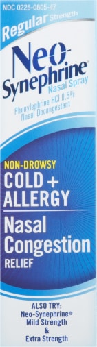 Neo-Synephrine Non-Drowsy Cold & Allergy Nasal Spray Perspective: right