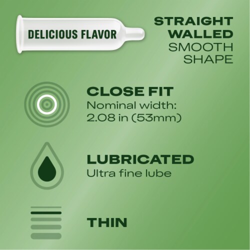Durex Tropical Flavored Premium Natural Latex Condoms Perspective: right