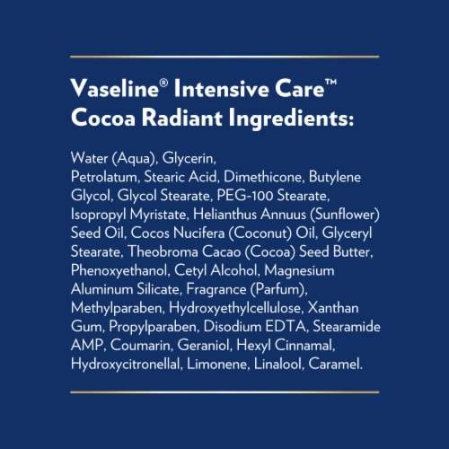 Vaseline Intensive Care Body Lotion Cocoa Radiant 20.3 oz Perspective: right