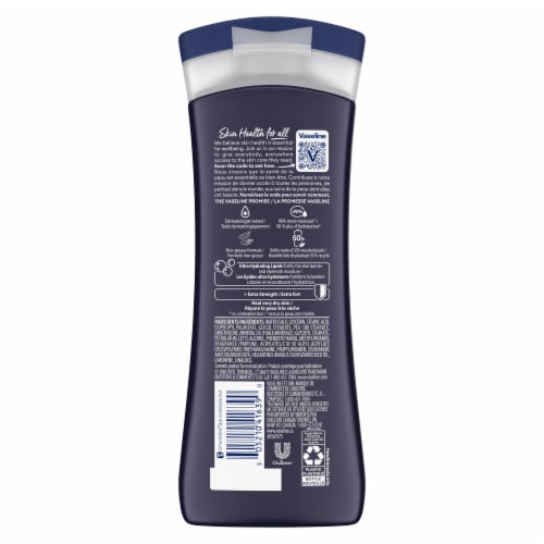 Vaseline Men Extra Strength Face Hands & Body Lotion For Men Perspective: right