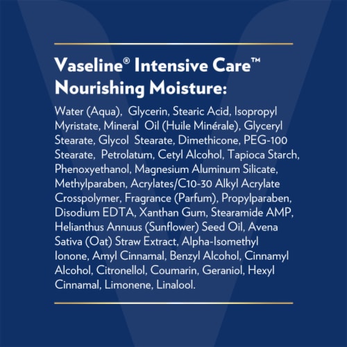 Vaseline Intensive Care Body Lotion Nourishing Moisture for Dry Skin with Ultra-Hydrating Lipids Perspective: right