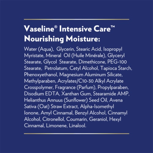 Vaseline Intensive Care Nourishing Moisture Body Lotion Perspective: right