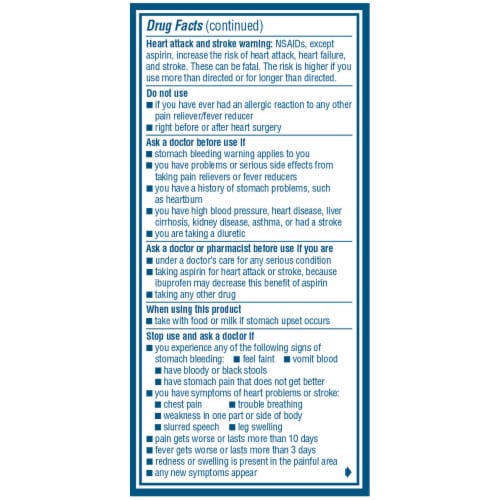 Advil Ibuprofen Coated Gel Caplets 200mg Perspective: right
