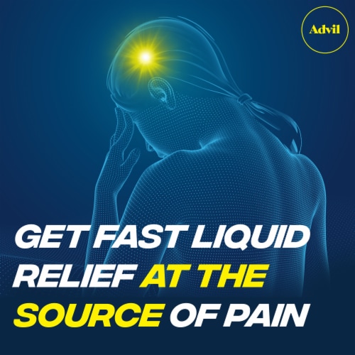 Advil Liqui-Gels Pain Reliever and Fever Reducer Ibuprofen Perspective: right