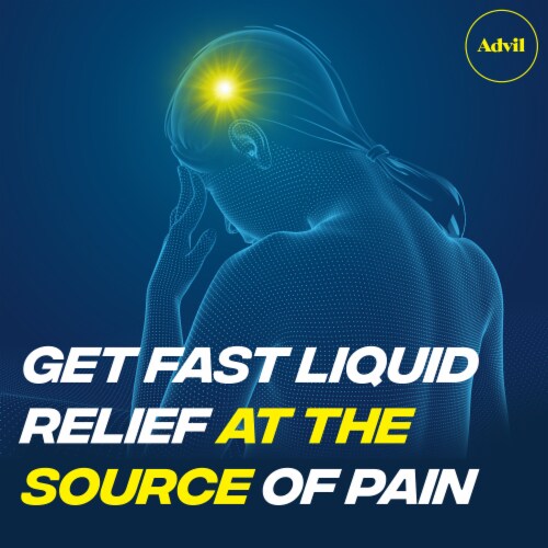 Advil Liqui-Gels Pain Reliever and Fever Reducer Ibuprofen Perspective: right