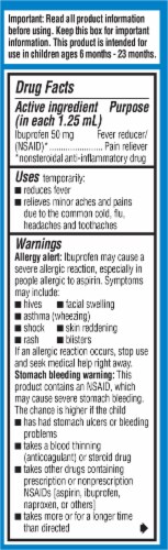 Advil® Infants' White Grape Flavored Ibuprofen Oral Suspension Concentrated Drops Perspective: right