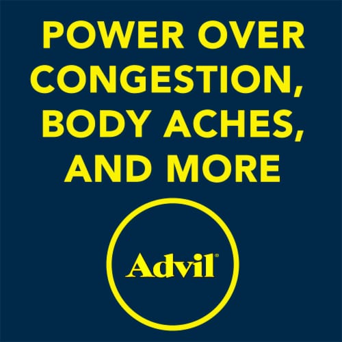 Advil Sinus Congestion and Pain Reliever with Sinus Relief Ibuprofen Perspective: right