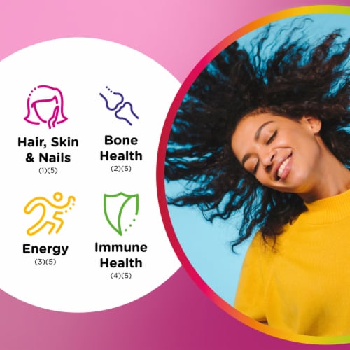 Centrum MultiGummies Multi+ Beauty Dual Action Multivitamin Perspective: right