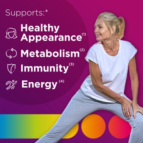 Centrum Women Multigummies Multivitamin and Multimineral Supplement Assorted Fruit Flavor Gummies Perspective: right