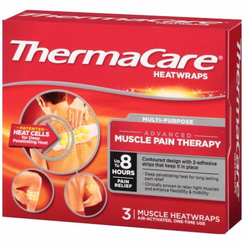 ThermaCare® Multi-Purpose Advanced Muscle Pain Therapy Heatwraps Perspective: right