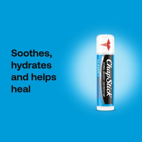 ChapStick Classic Medicated Lip Balm Tube with Camphor & Menthol Perspective: right