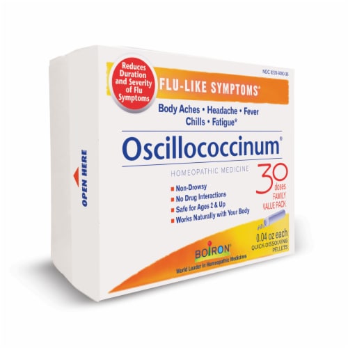 Boiron Oscillococcinum® Homeopathic Medicine Quick-Dissolving Pellets Perspective: right