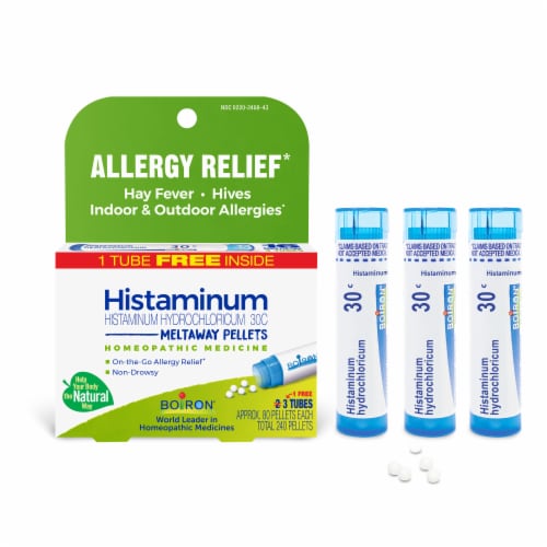 Boiron Histaminum 30C Allergy Relief Quick-Dissolving Pellets Perspective: right