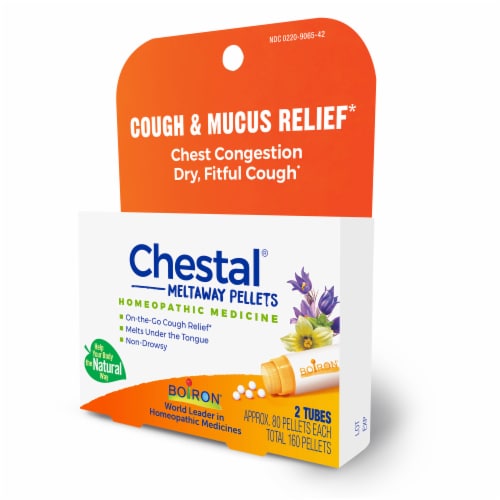 Boiron® Chestal® Cough & Mucus Relief Meltaway Pellets Perspective: right
