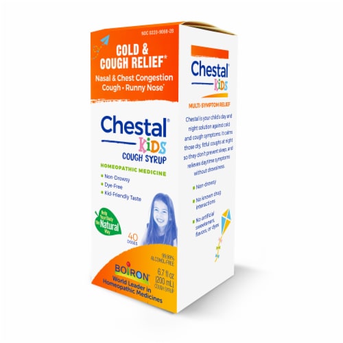 Boiron® Chestal® Children's Cold & Cough Syrup Perspective: right