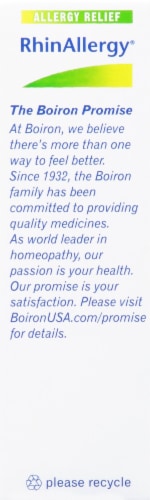 Boiron® RhinAllergy® Allergy Relief Tablets Perspective: right