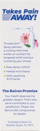 Boiron® Throat Calm® Homeopathic Sore Throat Spray Perspective: right