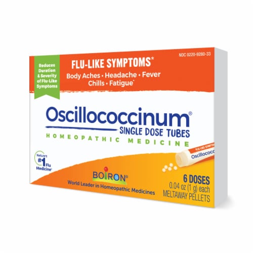 Boiron® Oscillococcinum® Homeopathic Medicine Quick-Dissolving Pellets Perspective: right