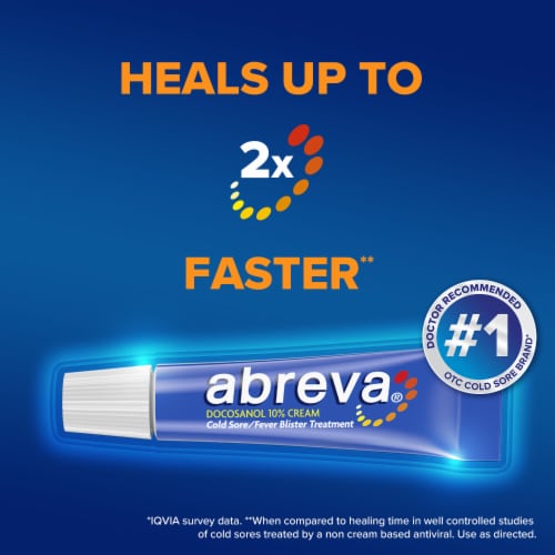 Abreva 10% Docosanol Fever Blister and Cold Sore Treatment Perspective: right