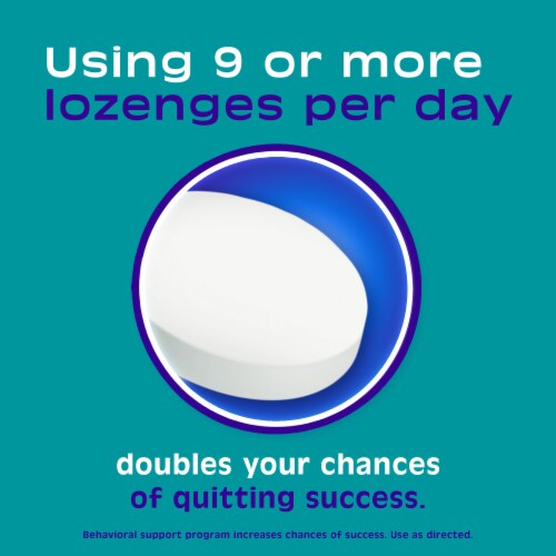 Nicorette Nicotine Mint Flavor Lozenges Perspective: right