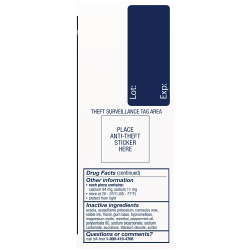 Nicorette Fruit Chill Nicotine Gum 2mg Bonus Pack Perspective: right