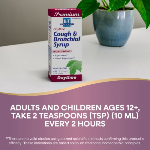 Boericke & Tafel Daytime Cough & Bronchial Homeopathic Syrup Perspective: right